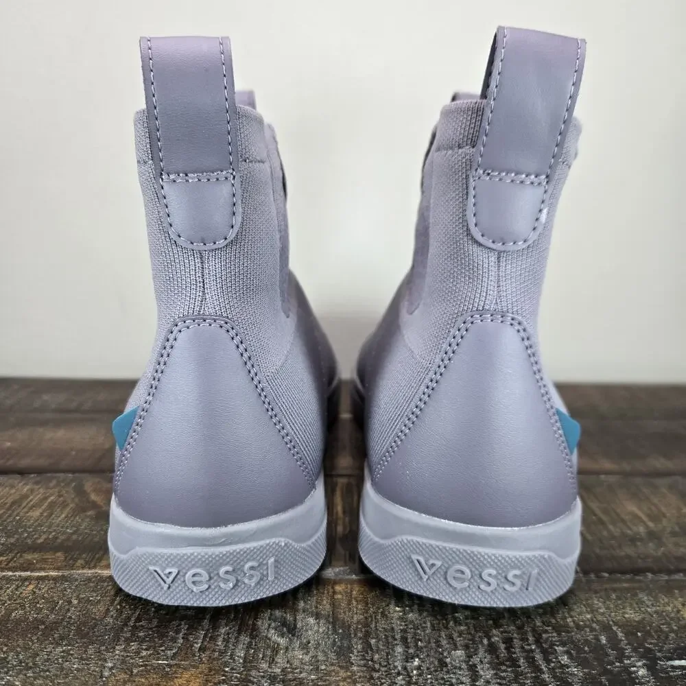 NEW Vessi Weekend Chelsea Mens Size 8 Waterproof Shoes Boots Granite Purple Gray